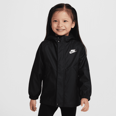 Black rain jacket nike best sale